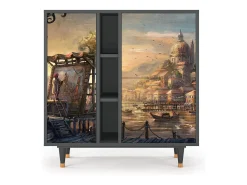 Aparador - 94х96х41 cm - BS5 - Venice, Antracita