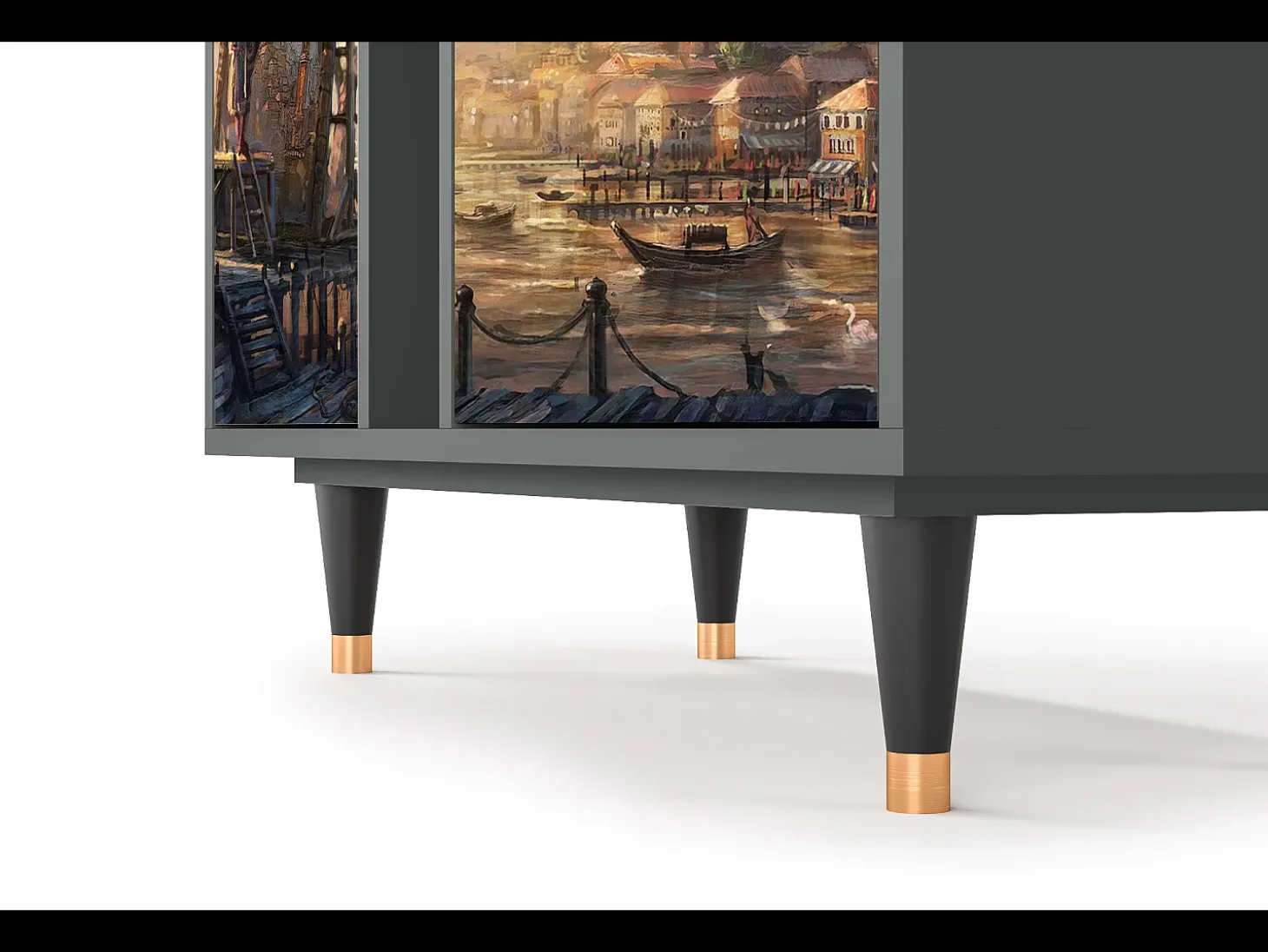 Aparador - 94х96х41 cm - BS5 - Venice, Antracita