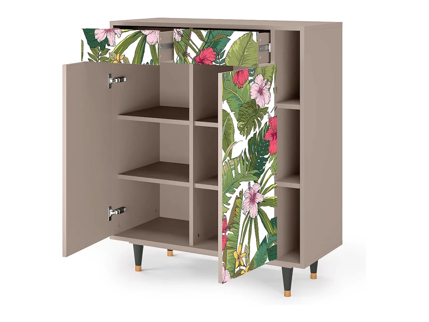 Aparador - 96х110х41 cm - BS6 - Verdant Tropics, Latte