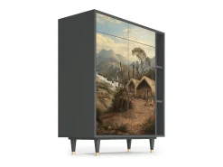 Aparador - 96х110х41 cm - BS6 - View Across the Plains , Antracita