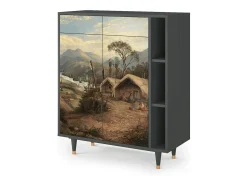 Aparador - 96х110х41 cm - BS6 - View Across the Plains , Antracita