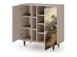 Aparador - 94х96х41 cm - BS5 - View Across the Plains , Latte
