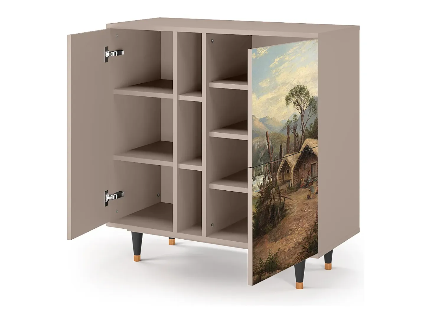 Aparador - 94х96х41 cm - BS5 - View Across the Plains , Latte