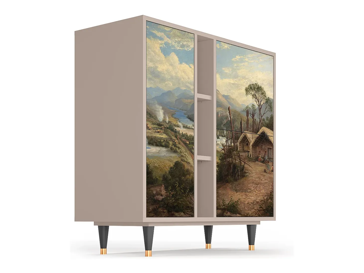 Aparador - 94х96х41 cm - BS5 - View Across the Plains , Latte