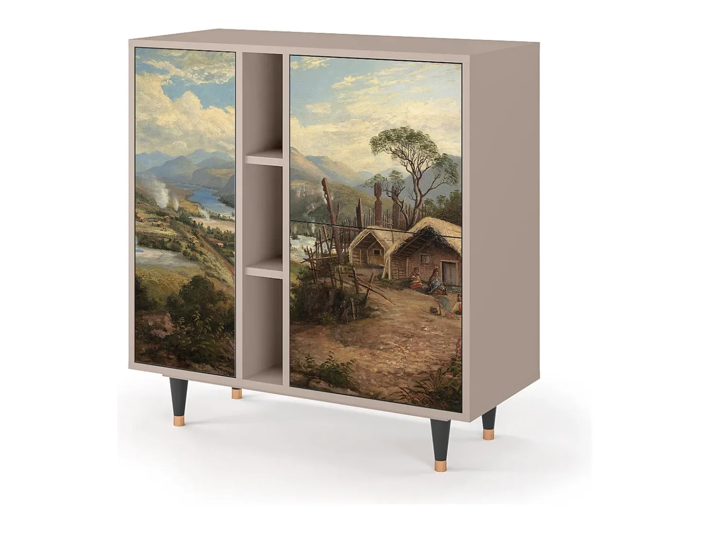 Aparador - 94х96х41 cm - BS5 - View Across the Plains , Latte