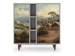 Aparador - 94х96х41 cm - BS5 - View Across the Plains , Gris
