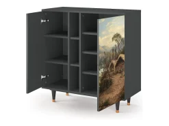 Aparador - 94х96х41 cm - BS5 - View Across the Plains , Antracita