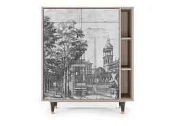Aparador - 96х110х41 cm - BS6 - View of the Piazza, Latte