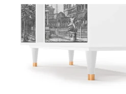 Aparador - 94х96х41 cm - BS5 - View of the Piazza, Blanco