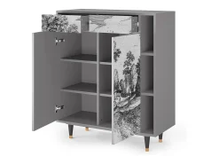 Aparador - 96х110х41 cm - BS6 - Village Road, Gris