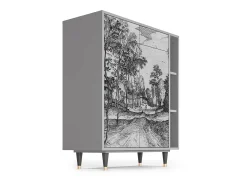 Aparador - 96х110х41 cm - BS6 - Village Road, Gris