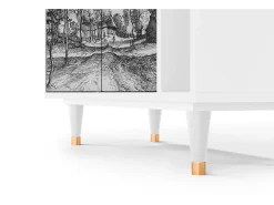 Aparador - 96х110х41 cm - BS6 - Village Road, Blanco
