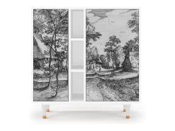 Aparador - 94х96х41 cm - BS5 - Village Road, Blanco