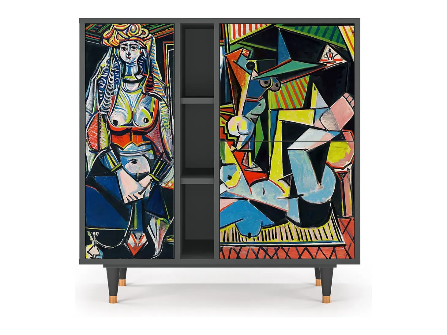 Aparador - 94х96х41 cm - BS5 - Women of Algiers, Antracita