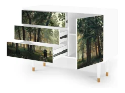 Aparador - 115х84х41 cm - S3 - Rain in the Oak Forest, Blanco