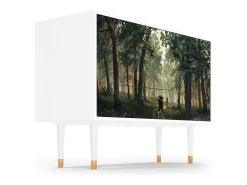 Aparador - 115х84х41 cm - S3 - Rain in the Oak Forest, Blanco