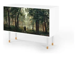 Aparador - 115х84х41 cm - S3 - Rain in the Oak Forest, Blanco