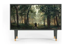Aparador - 115х84х41 cm - S3 - Rain in the Oak Forest, Antracita