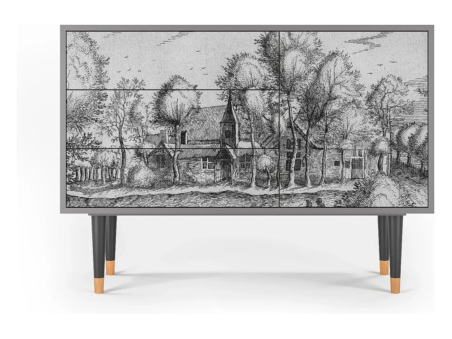 Aparador - 115х84х41 cm - S3 - A Pond, Gris