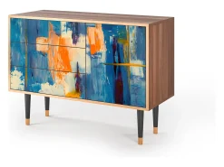 Aparador - 115х84х41 cm - S3 - Abstract Expressionism, Nogal