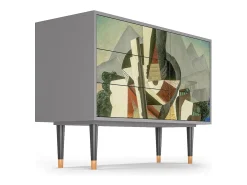 Aparador - 115х84х41 cm - S3 - Abstract Expressionism, Gris