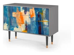 Aparador - 115х84х41 cm - S3 - Abstract Expressionism, Gris