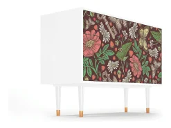 Aparador - 115х84х41 cm - S3 - Alice in Wonderland, Blanco