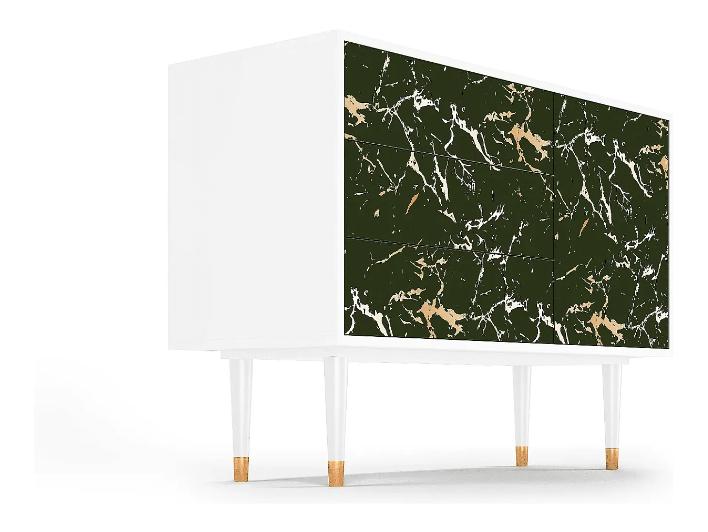 Aparador - 115х84х41 cm - S3 - Amazon Forest, Blanco