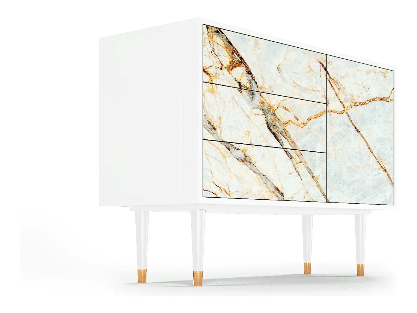 Aparador - 115х84х41 cm - S3 - Arenay Marble, Blanco