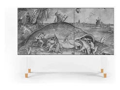Aparador - 115х84х41 cm - S3 - Big Fish Eat Little, Blanco