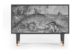 Aparador - 115х84х41 cm - S3 - Big Fish Eat Little, Antracita