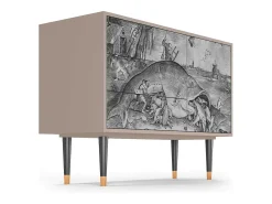 Aparador - 115х84х41 cm - S3 - Big Fish Eat Little, Latte