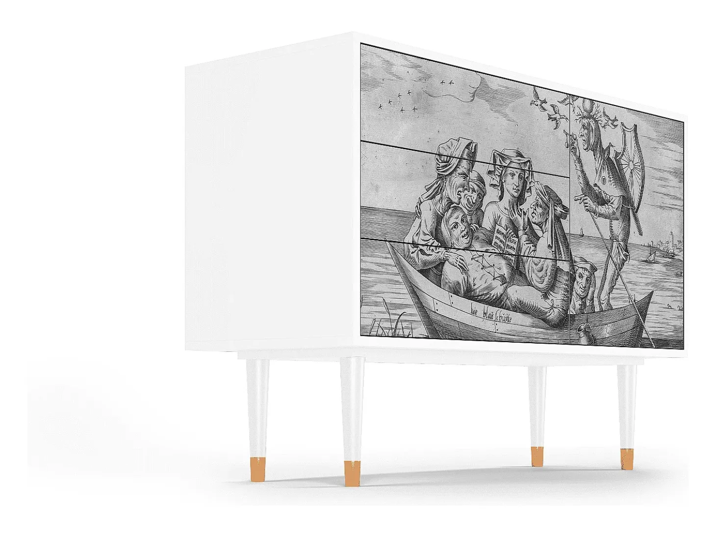 Aparador - 115х84х41 cm - S3 - Blau Schuyte, Blanco