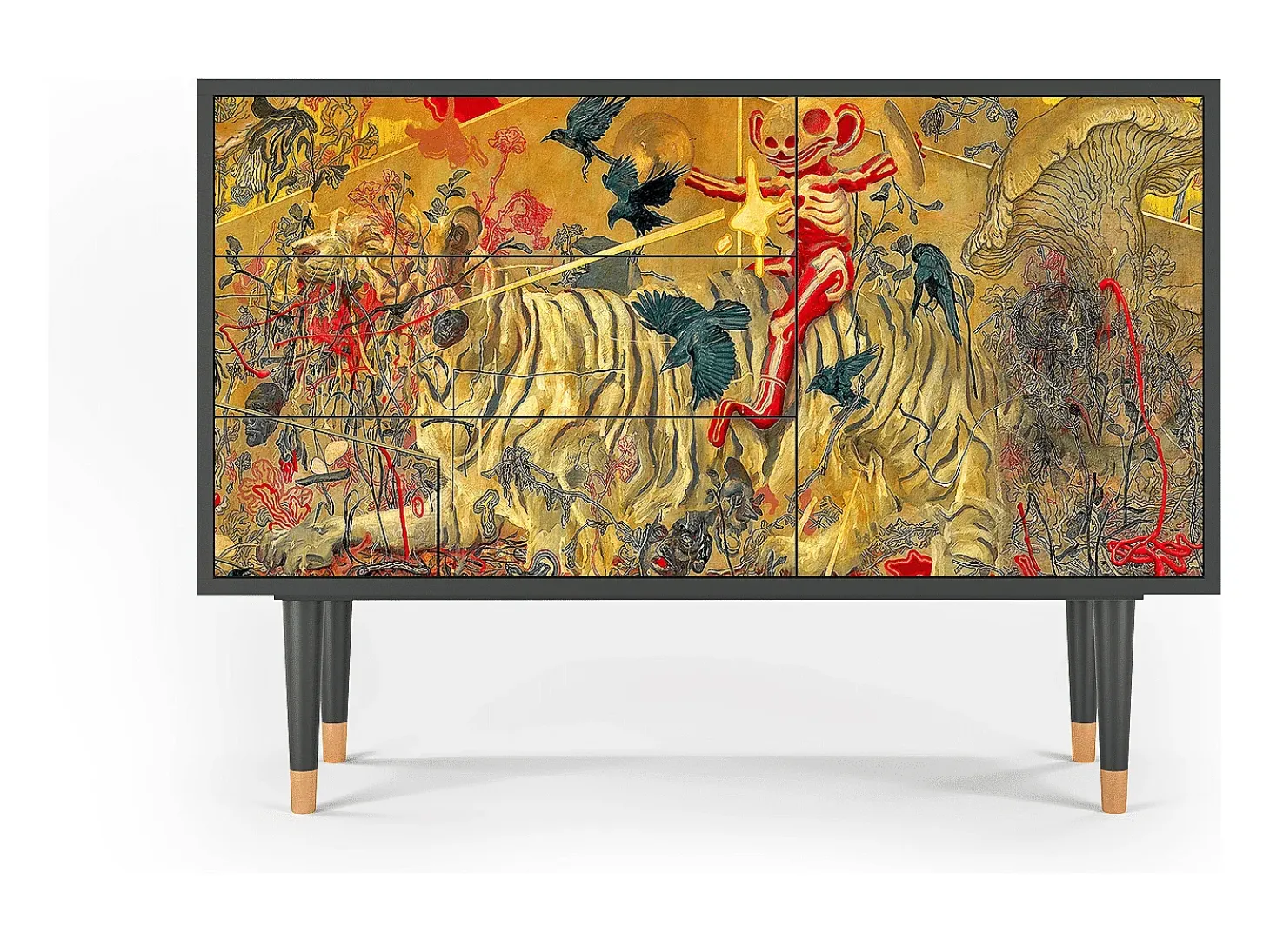 Aparador - 115х84х41 cm - S3 - Blood by James Jean, Antracita