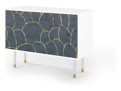 Aparador - 115х84х41 cm - S3 - Blue Lagoon, Blanco