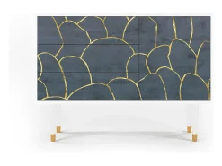 Aparador - 115х84х41 cm - S3 - Blue Lagoon, Blanco