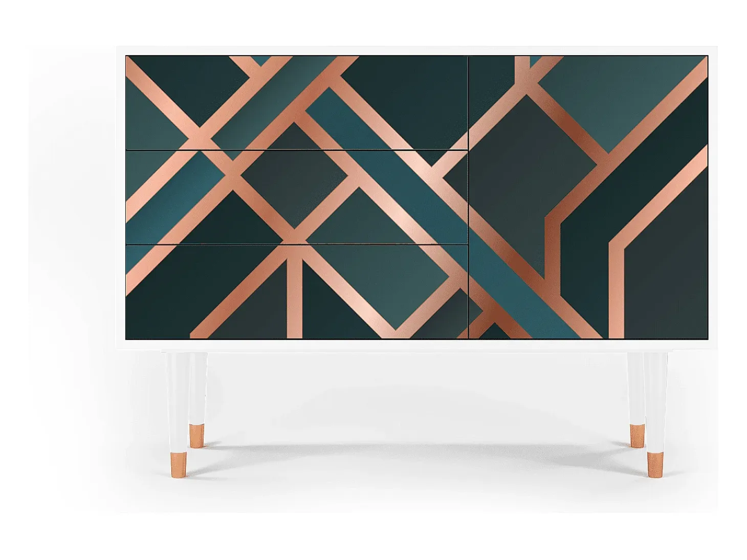 Aparador - 115х84х41 cm - S3 - Bronze Crossroad, Blanco
