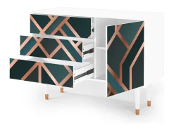 Aparador - 115х84х41 cm - S3 - Bronze Crossroad, Blanco