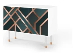 Aparador - 115х84х41 cm - S3 - Bronze Crossroad, Blanco