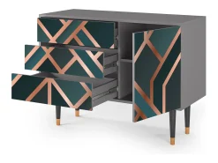 Aparador - 115х84х41 cm - S3 - Bronze Crossroad, Gris