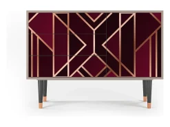Aparador - 115х84х41 cm - S3 - Burgundy Jewelery, Latte