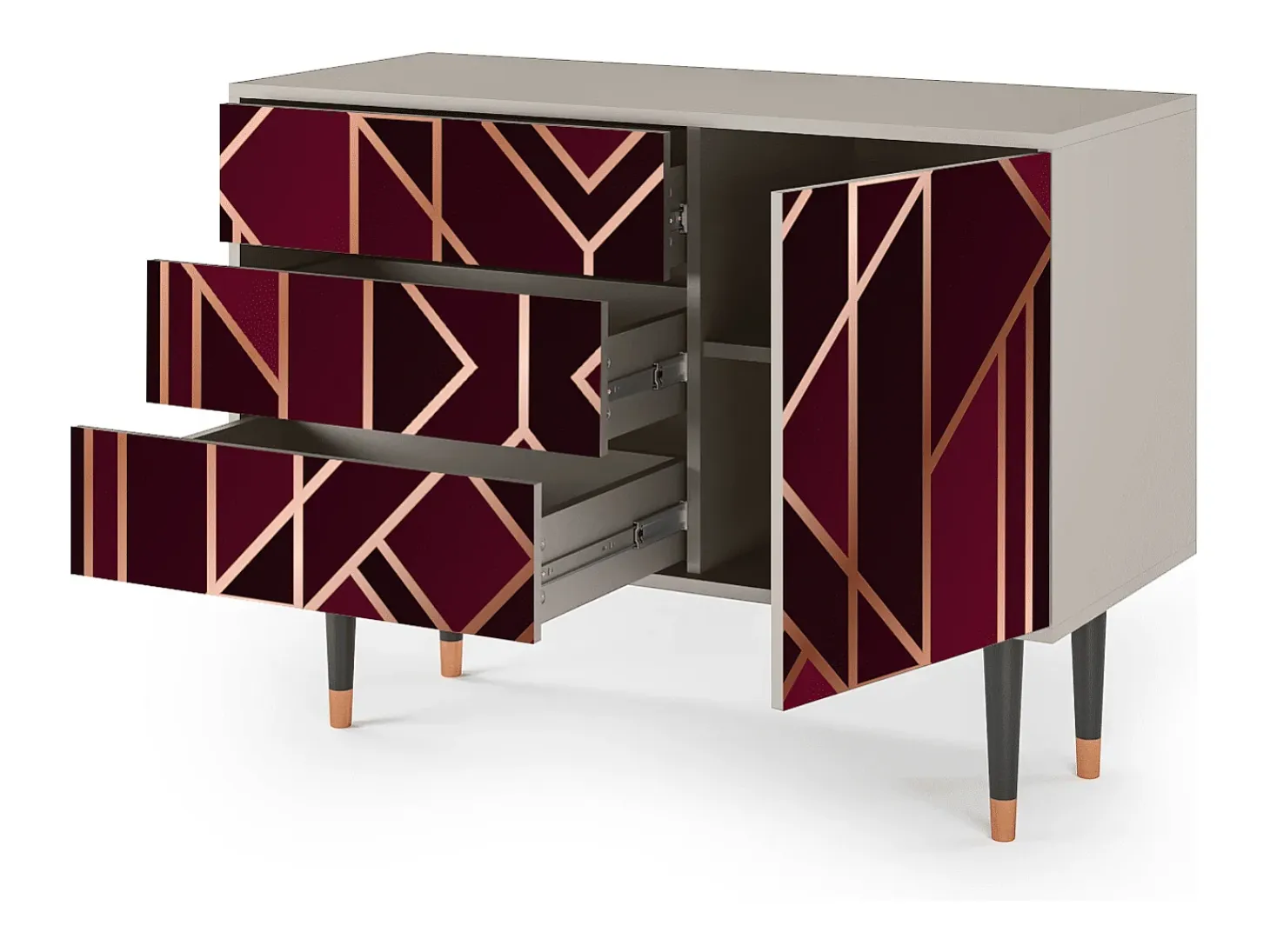 Aparador - 115х84х41 cm - S3 - Burgundy Jewelery, Arena