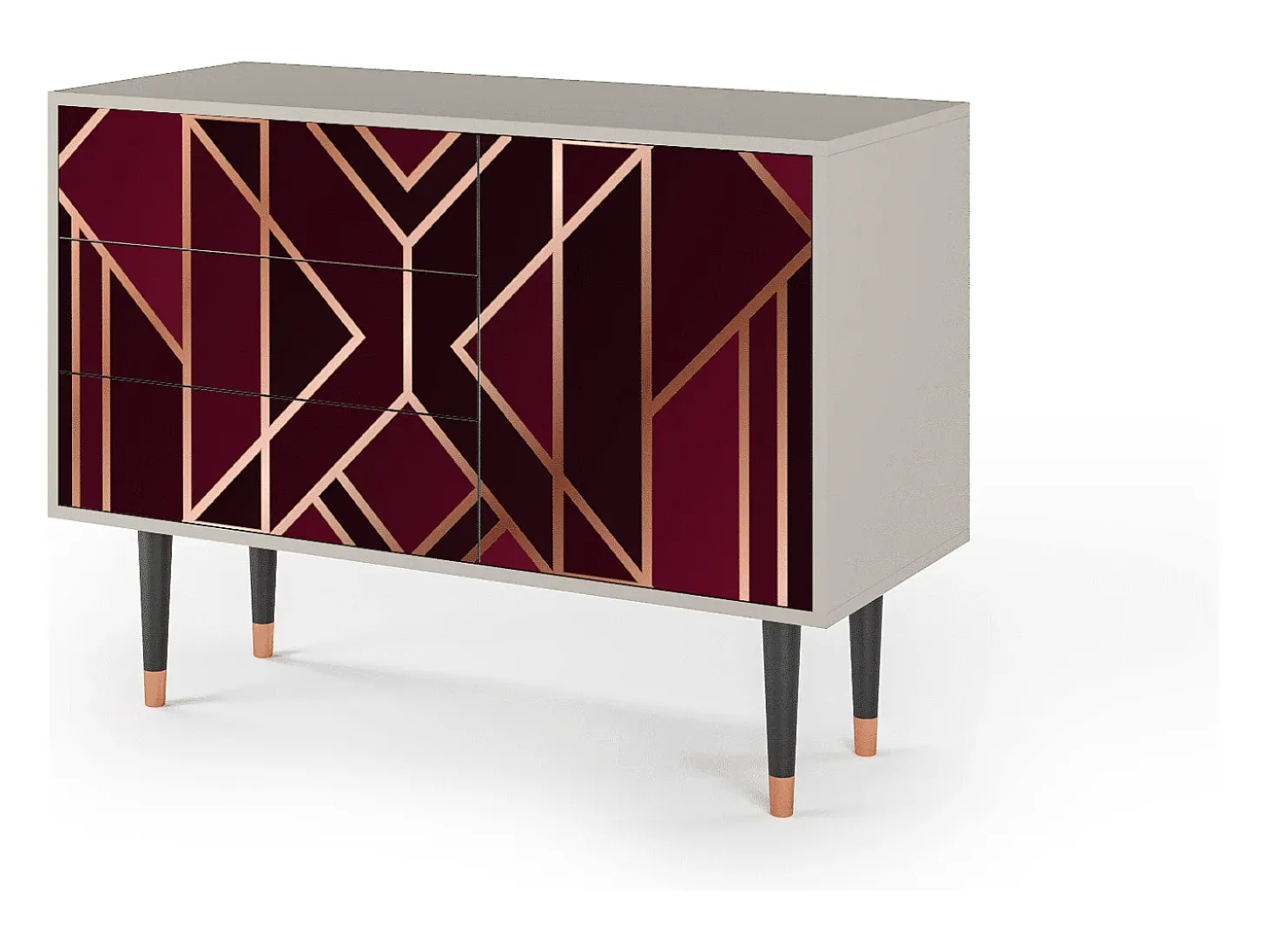 Aparador - 115х84х41 cm - S3 - Burgundy Jewelery, Arena