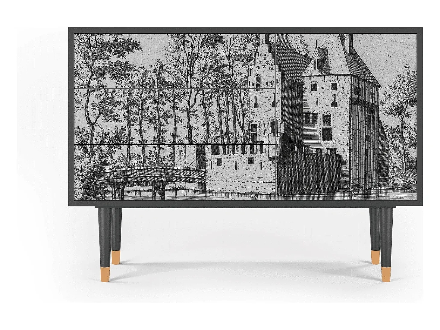 Aparador - 115х84х41 cm - S3 - Castle by Breugel, Antracita