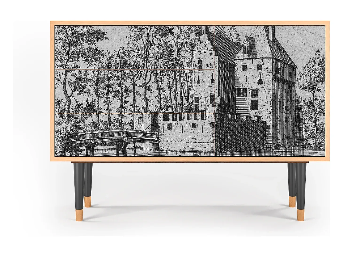 Aparador - 115х84х41 cm - S3 - Castle by Breugel, Nogal