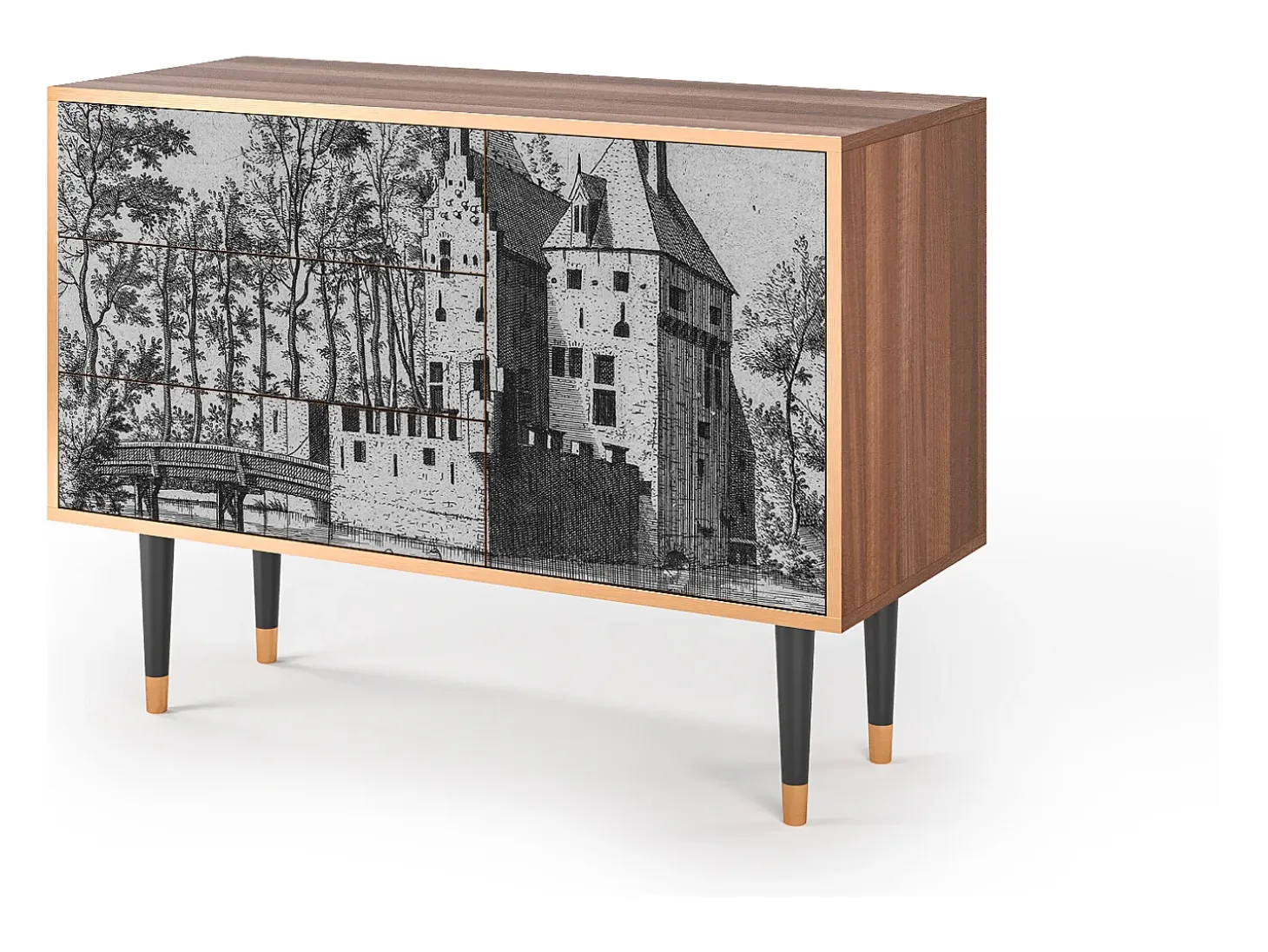 Aparador - 115х84х41 cm - S3 - Castle by Breugel, Nogal