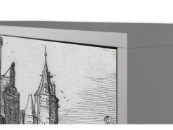 Aparador - 115х84х41 cm - S3 - Castle with Bridge, Gris