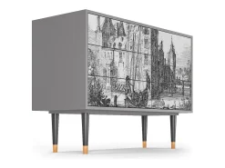 Aparador - 115х84х41 cm - S3 - Castle with Bridge, Gris