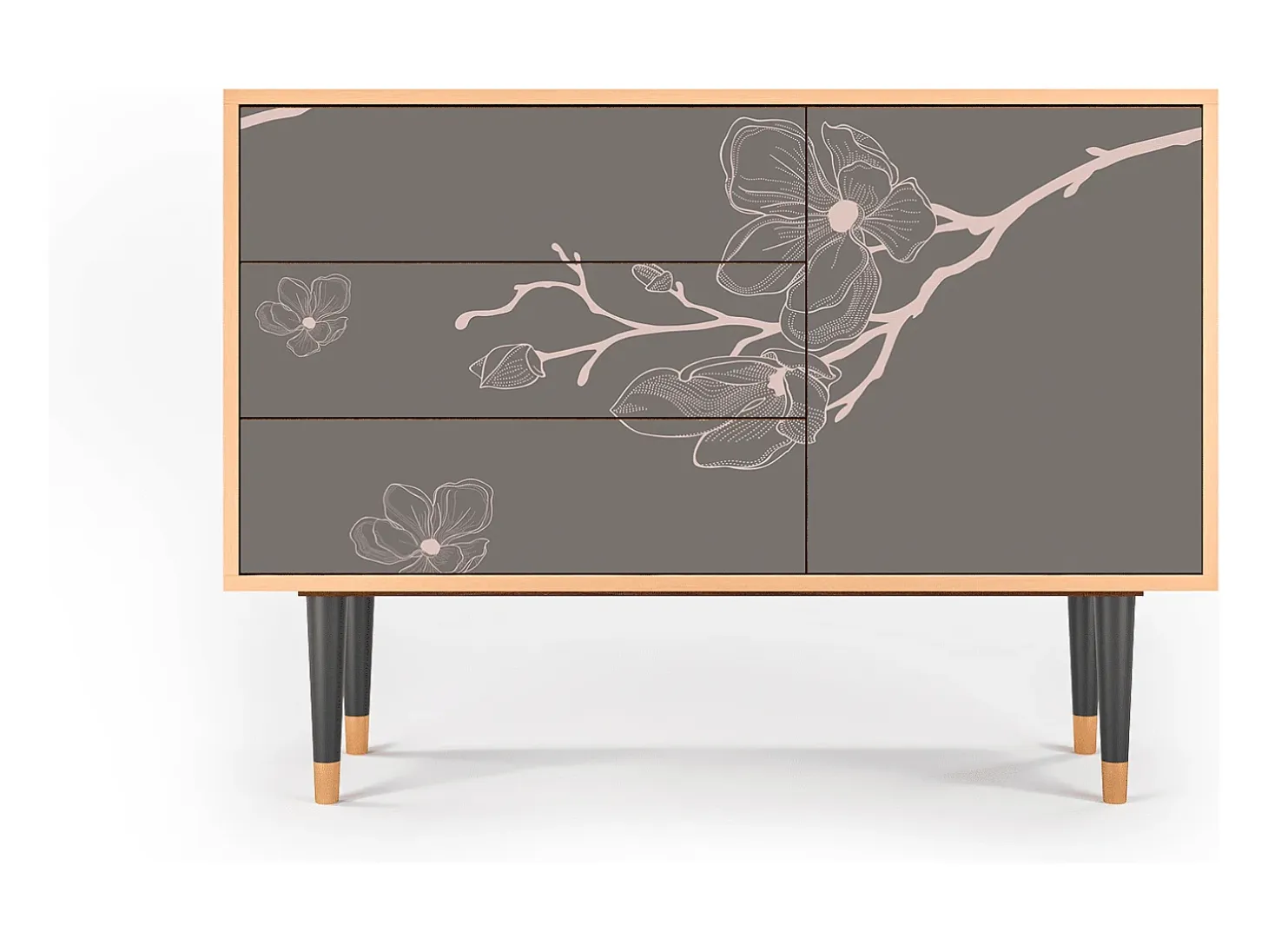 Aparador - 115х84х41 cm - S3 - Cherry Blossom, Nogal
