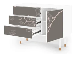 Aparador - 115х84х41 cm - S3 - Cherry Blossom, Blanco